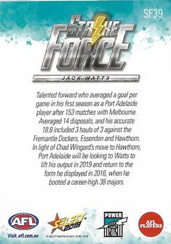 2019 Select Footy Stars - Strike Force #SF39 Jack Watts Back